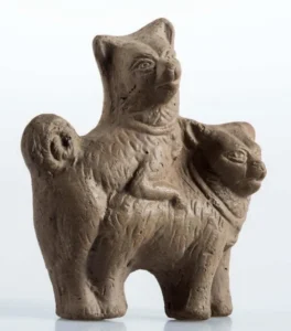 Kopulierende Melitäer
Fayum-Terrakotta, 1. - 3. Jh. n. Chr., Ägypten, Museum für Kunst und Gewerbe Hamburg,