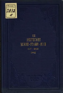 Deutsches Hundestammbuch Bd. III (1882)