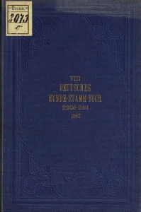 Deutsches Hundestammbuch Bd. VIII (1887)