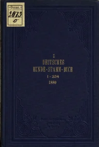 Deutsches Hundestammbuch Bd. I (1880)