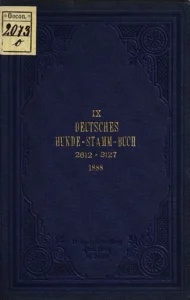 Deutsches Hundestammbuch Bd. IX (1888)
