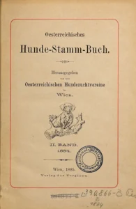 Oesterreichisches Hunde-Stammbuch, II. Band 1885