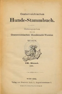 Oesterreichisches Hunde-Stammbuch, IX. Band 1892