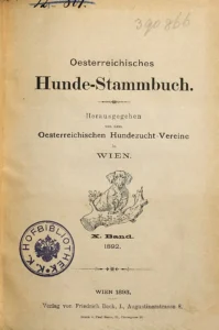 Oesterreichisches Hunde-Stammbuch, X. Band 1898