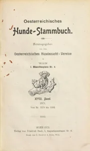 Oesterreichisches Hunde-Stammbuch, XVIII. Band 1901