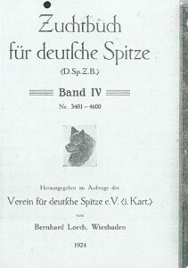 Zuchtbuch Band IV, 1924