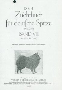 Zuchtbuch Band VIII,1928