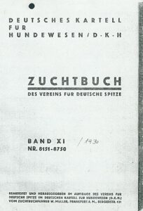 Zuchtbuch Band XI,1930